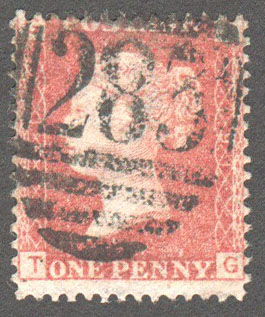 Great Britain Scott 33 Used Plate 91 - TG - Click Image to Close